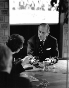 Prince Philip at the inauguration of the new CCDC building in 1992